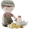 Poupée Jim ferme avec poule (35 cm) - Reconditionné Little Dutch Produit 1