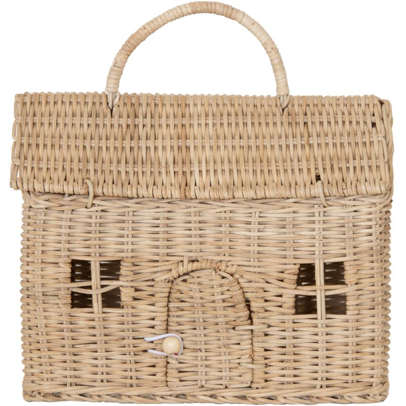 Panier en rotin Casa Clutch Straw Olli Ella