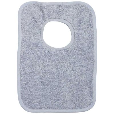 Bavoir passe tête en éponge Gris Trois Kilos Sept