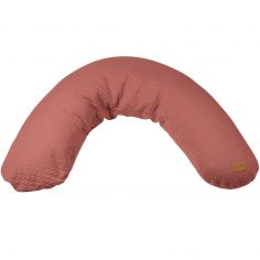 Coussin de grossesse Big Flopsy Fleur de coton brique - Béaba