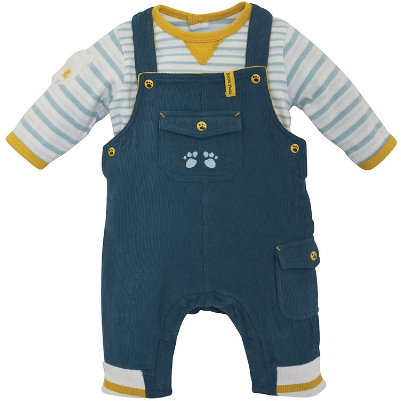 Ensemble 2 pièces avec salopette BB ours (12 mois) Sucre d'orge
