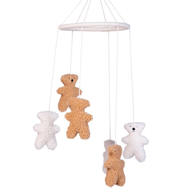 Mobile décoratif Teddy beige et écru Childhome