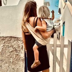 Porte bébé enfant Beige