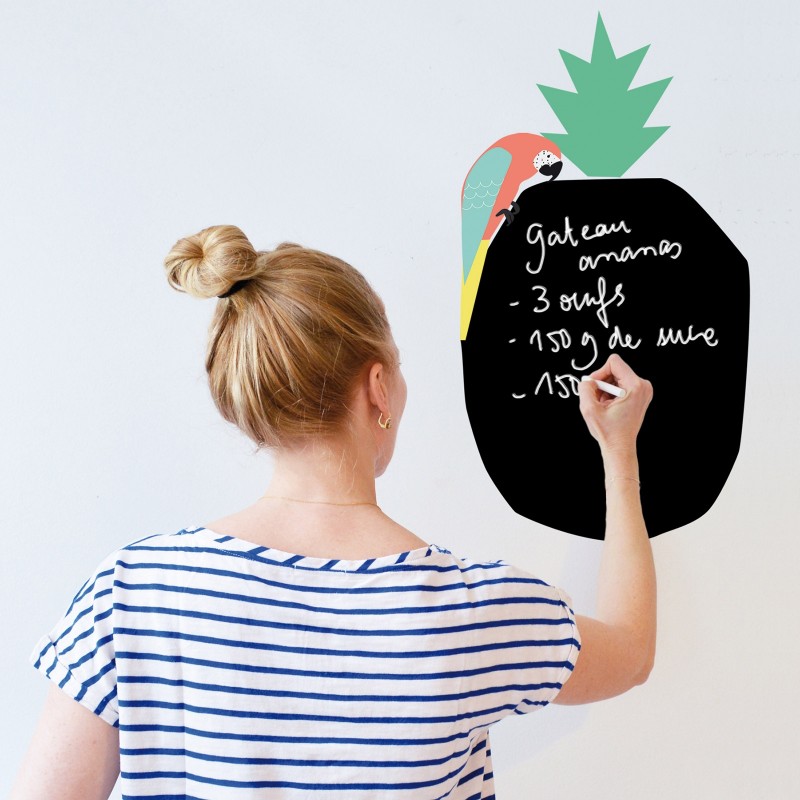 Sticker mural pense-bête en ardoise Coco Mimi'lou
