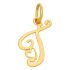 Pendentif initiale T (or jaune 750°) - Berceau magique bijoux