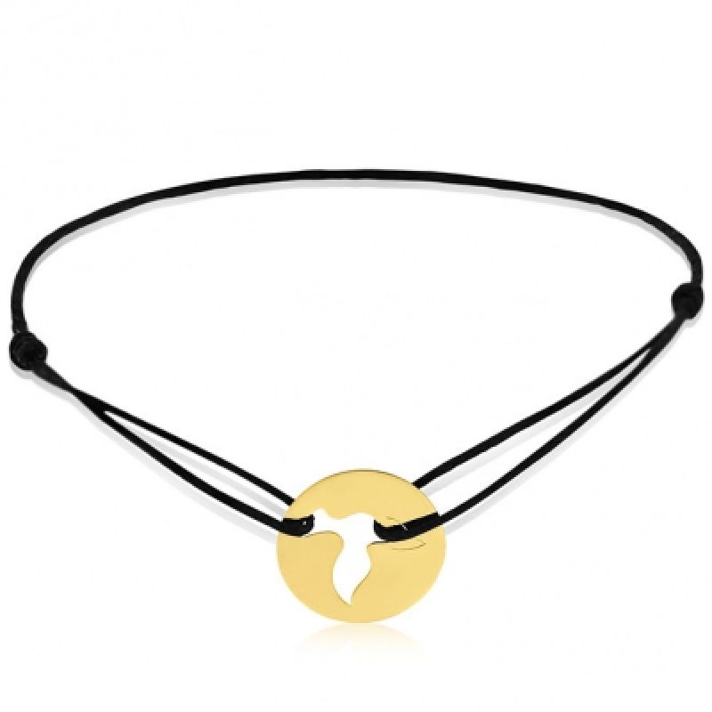 Bracelet cordon enfant Colombe (or jaune 750°) Maison Augis
