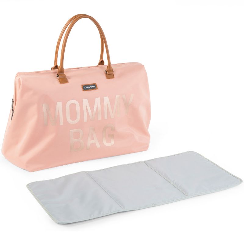 Sac à langer à anses Mommy bag rose clair Childhome