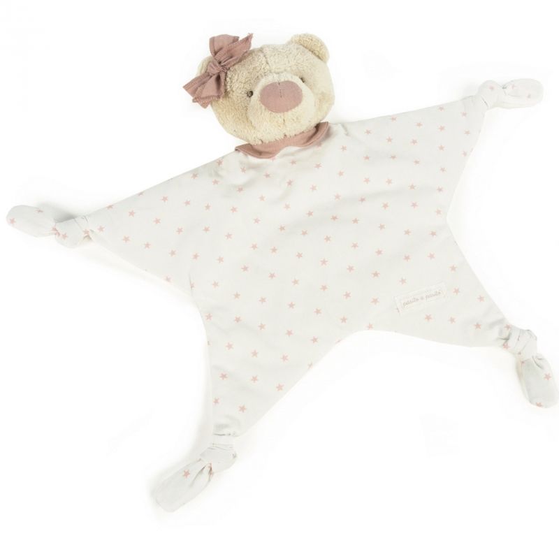 Doudou plat Amelie ours rose Pasito a pasito