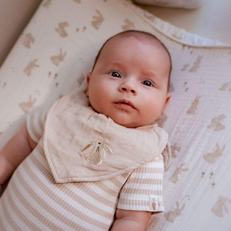 Set de 2 bavoirs bandana Baby Bunny Little Dutch Ambiance 2