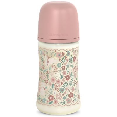 Biberon tétine SXPro M Wonderland Liberty rose (270 ml) Suavinex