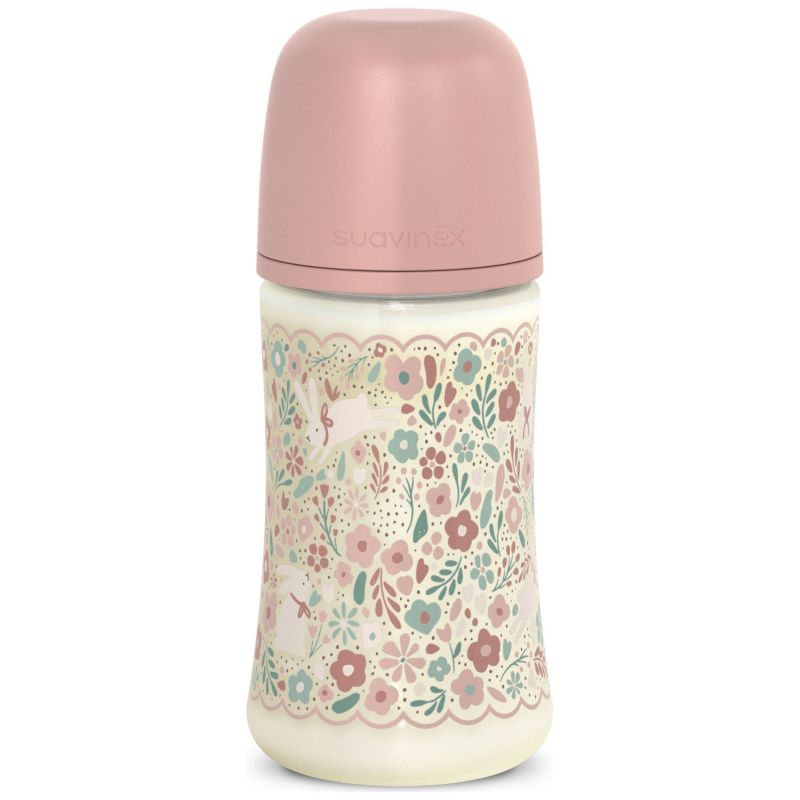 Biberon tétine SXPro M Wonderland Liberty rose (270 ml) Suavinex Produit 1