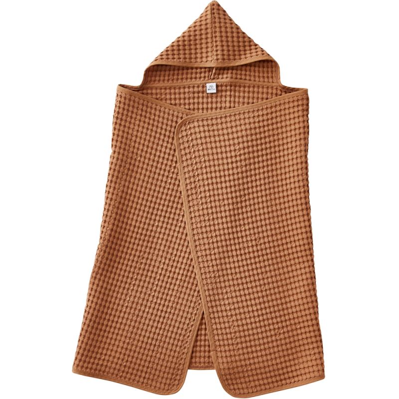 Maxi cape de bain en coton gaufré Cassonade (125 x 74 cm) BB & Co