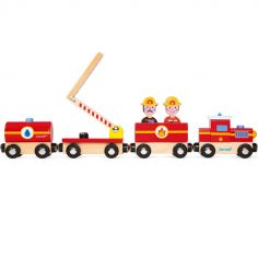Train en bois Pompiers Story - Janod 