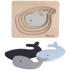 Puzzle en bois Baleine (6 pièces) - Kindsgut