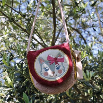 Sac bandoulière enfant Tchikis 3 Mme Chat