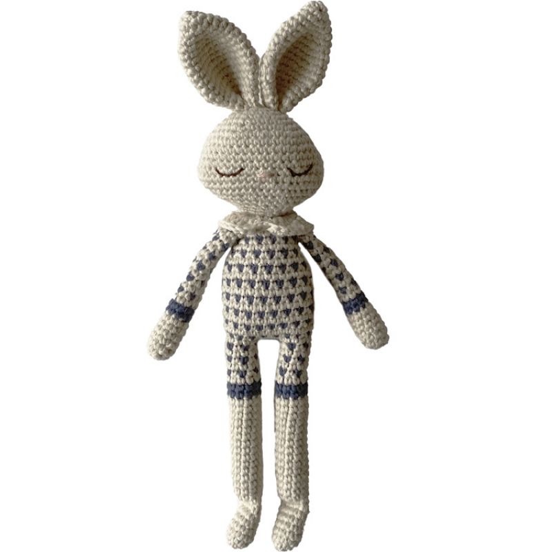Peluche crochetée Bea Lapin bleu (25 cm) Patti Oslo