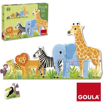 Puzzle En Bois Animaux De La Jungle Pour Enfants 2 Ans - Puzzle - Achat &  prix
