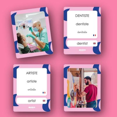 Cartes Flash Métiers (40 cartes photos et mots)