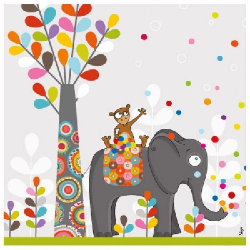 Tableau confettis (59 x 59 cm) Série-Golo