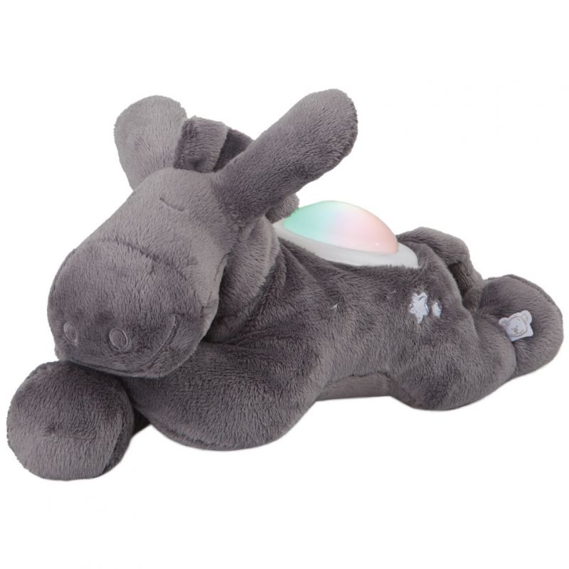 Peluche veilleuse âne Paco gris Poudre d'étoiles (25 cm)  Noukie's