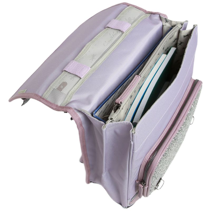 Sac à dos Glossy Lila (39 cm) Caméléon Produit ouvert 4