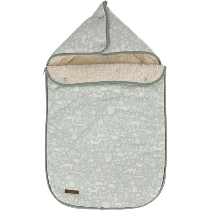 Nid d'ange passe sangle Adventure mint (95 x 108 cm) Little Dutch