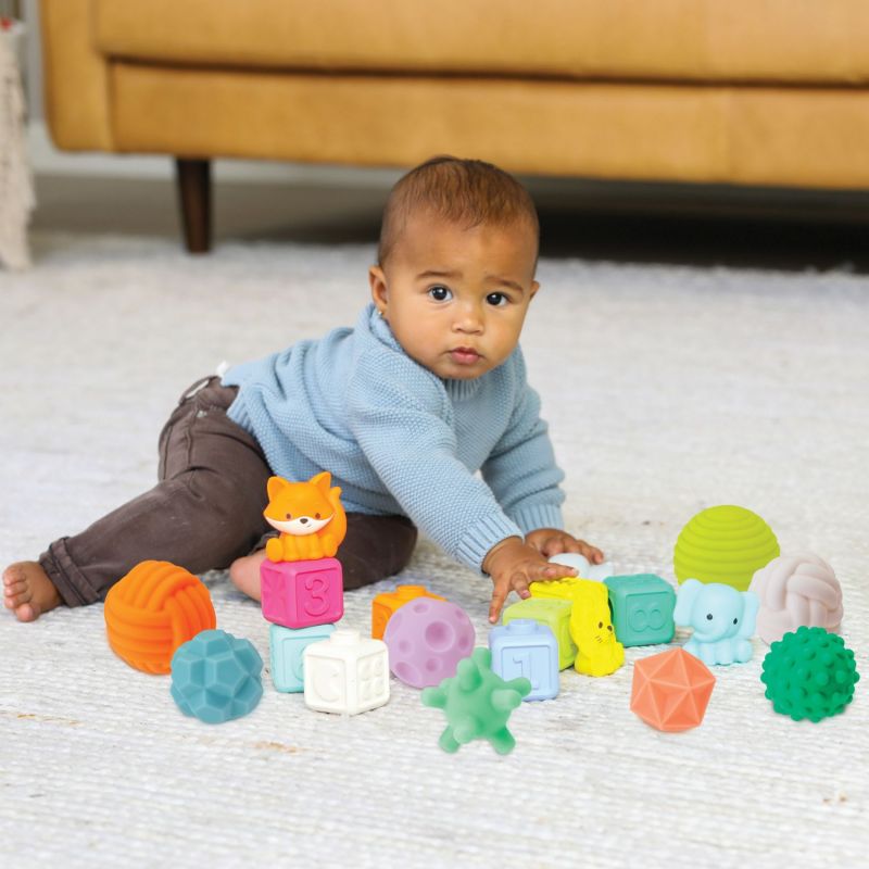 Coffret sensoriel Balls Blocks Buddies super soft Infantino Ambiance 4