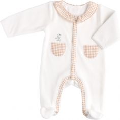 Pyjama chaud avec col nude Botanica (1 mois) - Sauthon
