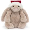 Peluche Bashful Lapin de Noël (12 cm)  par Jellycat