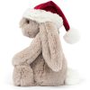 Peluche Bashful Lapin de Noël (12 cm)  par Jellycat