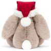 Peluche Bashful Lapin de Noël (12 cm)  par Jellycat