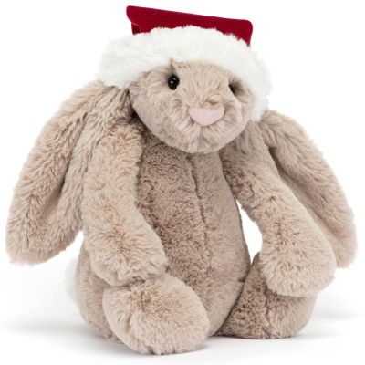 Peluche Bashful Lapin de Noël (12 cm)  par Jellycat