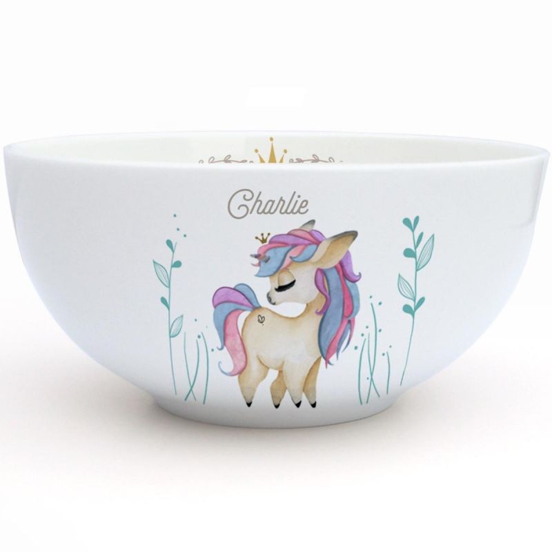 Bol en porcelaine Licorne (personnalisable) Gaëlle Duval