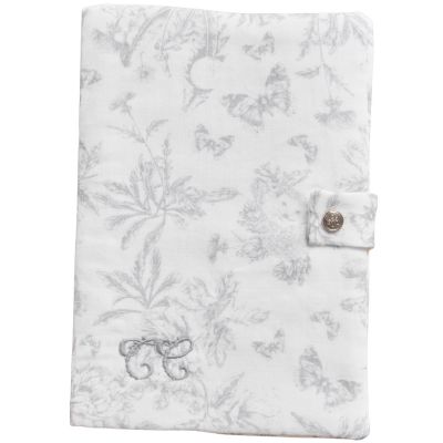 Protège carnet de santé Toile de Jouy gris Tartine et Chocolat