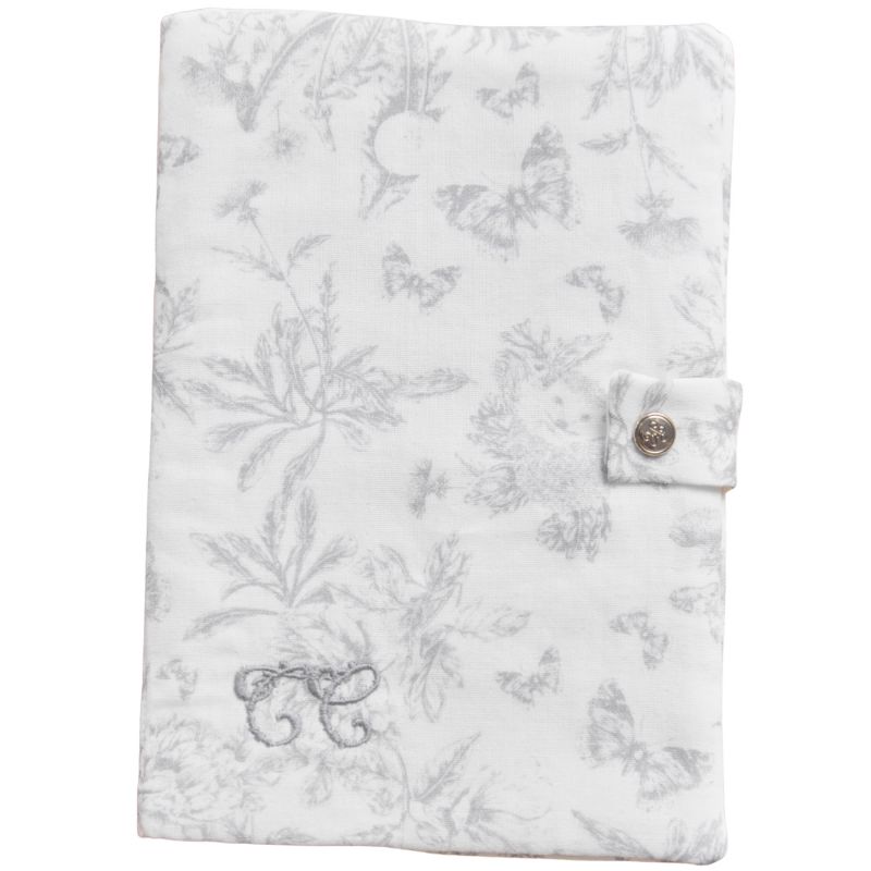 Protège carnet de santé Toile de Jouy gris Tartine et Chocolat Produit 1