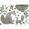 Planche de stickers L Famille Loup (64 x 90 cm) - Lilipinso