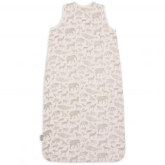 Gigoteuse légère en gaze de coton Animals Olive Green (6-18 mois)