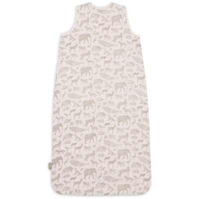Gigoteuse légère en gaze de coton Animals Olive Green (6-18 mois)