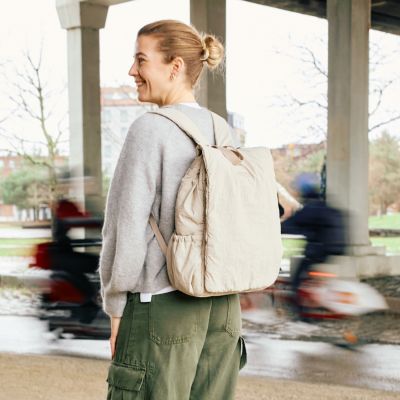 Sac à dos à langer Mellow beige