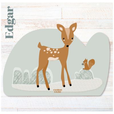 Set de table Biche Edgar personnalisable