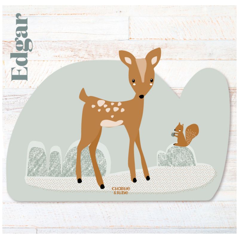 Set de table Biche Edgar personnalisable Charlie et Suzie Ambiance 2