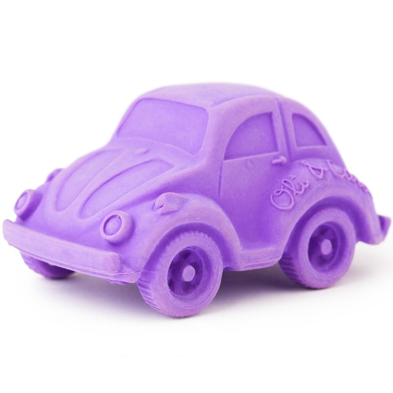 Petite voiture Coccinelle latex d'hévéa violette Oli & Carol