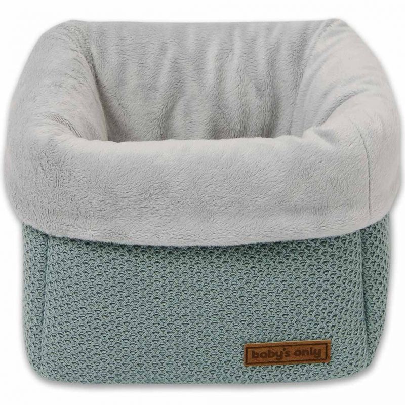 Panier de toilette Classic gris vert (18 x 18 cm) Baby's Only