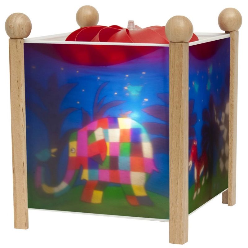 Lanterne magique ''Elmer l'Eléphant'' naturel Trousselier