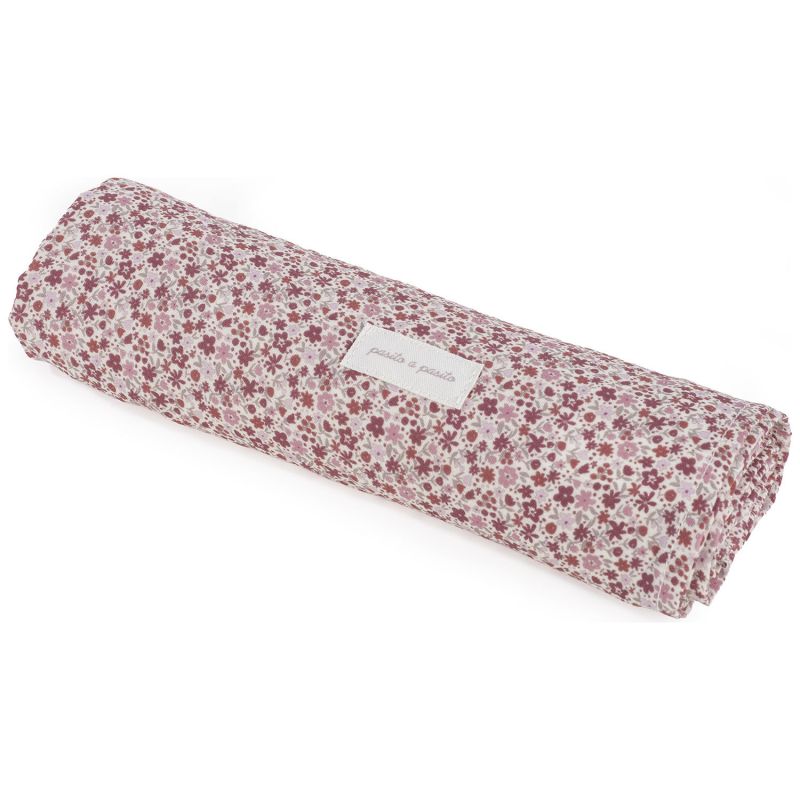 Drap-housse pour nacelle et Lange Cherry Fleurs Pasito a pasito Produit 1