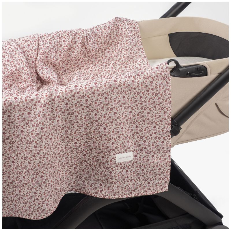 Drap-housse pour nacelle et Lange Cherry Fleurs Pasito a pasito Produit 2