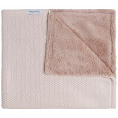 Couverture Teddy Dawn Blush-Ecru (70 x 95 cm) - Baby's Only