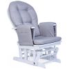 Fauteuil d'allaitement en hêtre Canva gris et repose pieds Childhome Produit 3