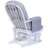 Fauteuil d'allaitement en hêtre Canva gris et repose pieds Childhome Produit 4