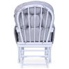 Fauteuil d'allaitement en hêtre Canva gris et repose pieds Childhome Produit 6